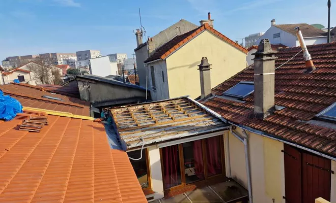 Installation de charpente, Rosny-sous-Bois, Brion Couverture
