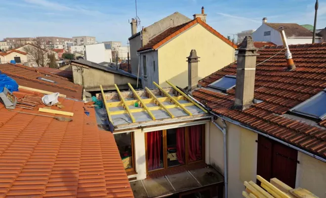 Installation de charpente, Rosny-sous-Bois, Brion Couverture